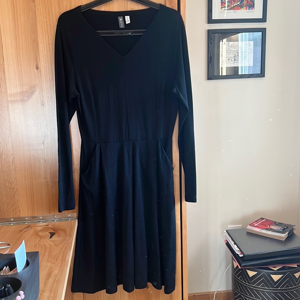 Ibex wool dress with pockets